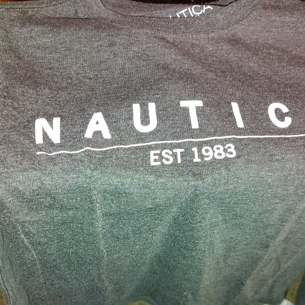 Nautica Gray Long Sleeve Tee
